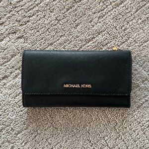 Michael Kors Black Saffiano Wallet